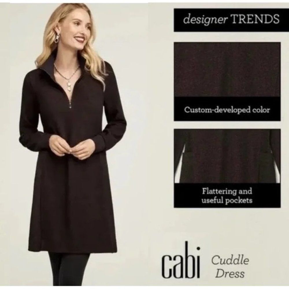 CAbi - Long Sleeved Cuddle Sweater Dress - Women's size S - style #4215